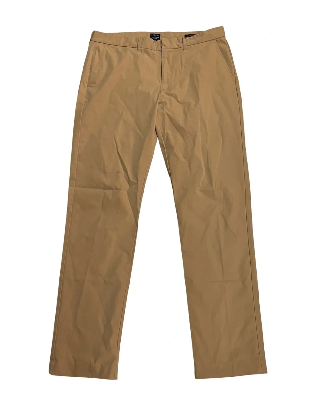 J.Crew Thompson Flex Pants Mens 34x34 Tan Tapered Fit Performance Chinos Khakis